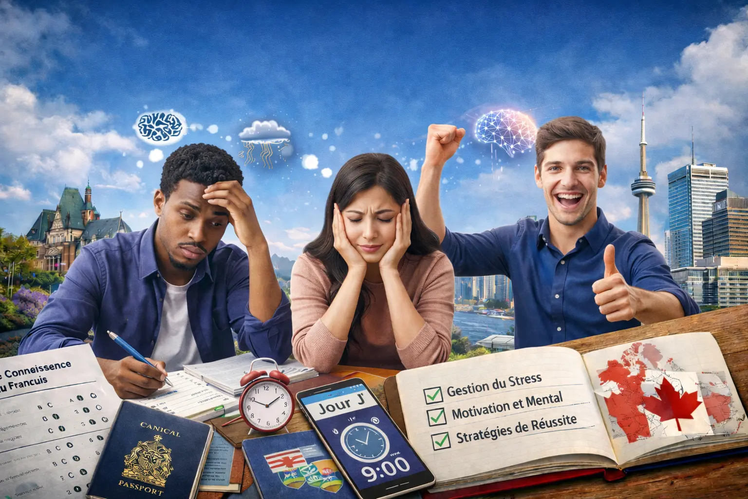 Psychologie du Candidat TCF Canada : Vaincre l'Anxiété et Maximiser ses Performances le Jour J